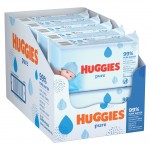 Servetele umede Huggies Pure, 10 pachete x 56, 560 buc