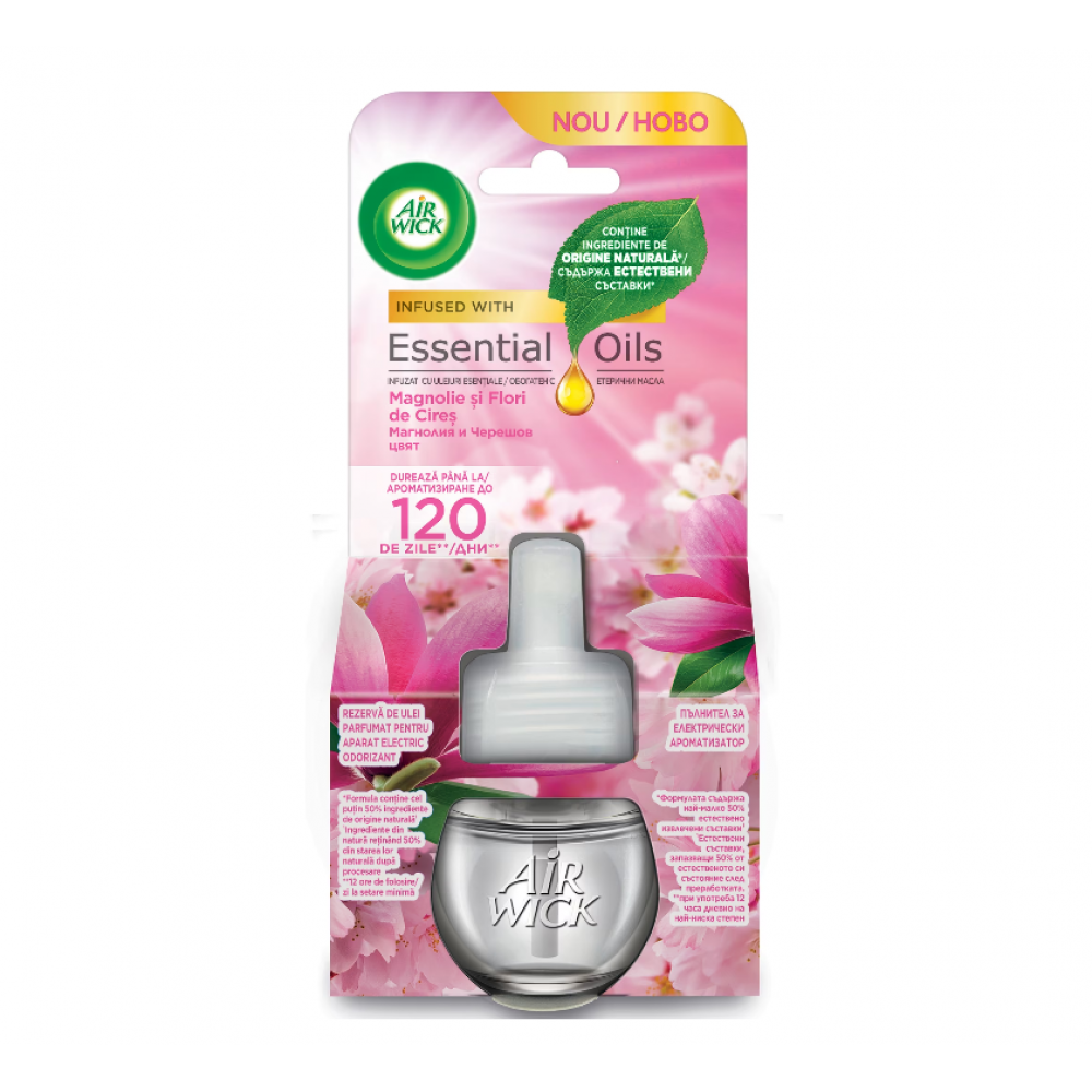 Rezerva odorizant camera electric Air Wick, Magnolia, 19 ml